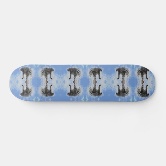 Wild Animal Pattern Witte Tijger Persoonlijk Skateboard (Horizontaal)