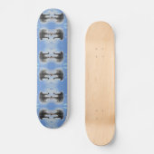 Wild Animal Pattern Witte Tijger Persoonlijk Skateboard (Voorkant)