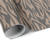Wild Animal Print Bruin Safari thema Cadeaupapier (Rol Hoek)
