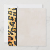 Wild Animal Print en Wine Glass Bachelorette Kaart (Achterkant)