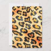 Wild Animal Print en Wine Glass Bachelorette Kaart (Achterkant)