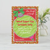 Wild Animal Print Kerstmis uitnodiging (Staand voorkant)