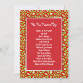 Wild Animal Print Kerstmis uitnodiging (Achterkant)