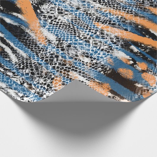 Wild Animal Print Pattern Cadeaupapier (Hoek)