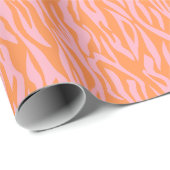 Wild Animal Print Roze Safari thema Cadeaupapier (Rol Hoek)