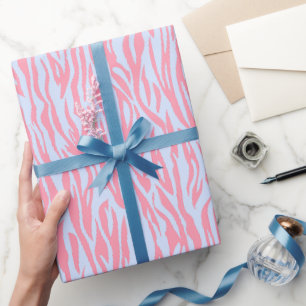 Wild Animal Print Roze Safari thema Cadeaupapier