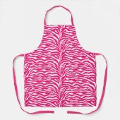 Wild Animal Print, Zebra in Fuchsia Pink en White Schort (Voorkant)