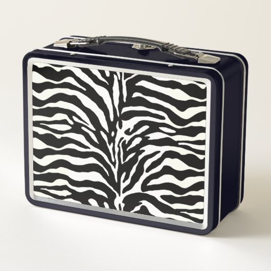 Wild Animal Print, Zebra in zwart-wit (Achterkant)