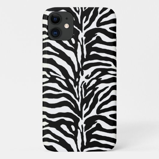 Wild Animal Print, Zebra in zwart-wit Case-Mate iPhone Case (Achterkant)