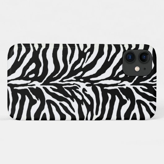 Wild Animal Print, Zebra in zwart-wit Case-Mate iPhone Case (Achterkant (horizontaal))