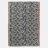 Wild Animal Print, Zebra in zwart-wit Deken (Voorkant Verticaal)