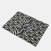 Wild Animal Print, Zebra in zwart-wit Deurmat (Schuin)