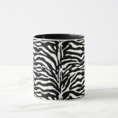 Wild Animal Print, Zebra in zwart-wit Mok (Midden)
