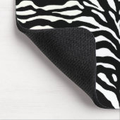 Wild Animal Print, Zebra in zwart-wit Muismat (Hoek)