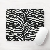 Wild Animal Print, Zebra in zwart-wit Muismat (Met muis)