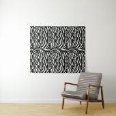 Wild Animal Print, Zebra in zwart-wit Wandkleed (In Situ (horizontaal))