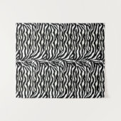 Wild Animal Print, Zebra in zwart-wit Wandkleed (Voorkant (horizontaal))