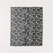 Wild Animal Print, Zebra in zwart-wit Wandkleed (Voorkant)