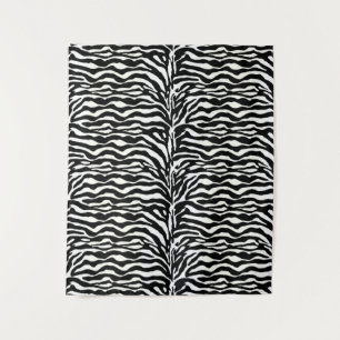 Wild Animal Print, Zebra in zwart-wit Wandkleed
