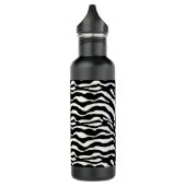 Wild Animal Print, Zebra in zwart-wit Waterfles (Links)