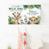 Wild Animal Safari Baby shower Spandoek (Insitu)