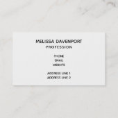 Wild Animal Safari Oerwoud Pattern Visitekaartje (Achterkant)