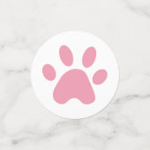 Wild Animal Safari Roze Baby Meisje Douche Confetti (Kleine voorkant)