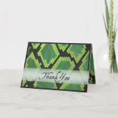 Wild Animal Snake Hartelijk dank Bedankkaart (Voorkant)