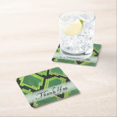 Wild Animal Snake Hartelijk dank Kartonnen Onderzetters (Insitu)