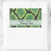 Wild Animal Snake Hartelijk dank Rechthoekige Sticker (Tas)