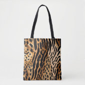 Wild Animal SpotteD Assymetrisch Patroon Ontwerp 1 Tote Bag (Voorkant)