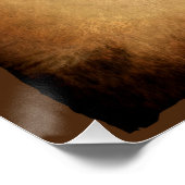 Wild Animal Textures KAART VAN AFRIKA Perfect Poster (Hoek)