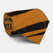 Wild Animal Tiger Gestreepte Gedrukte Art Design Stropdas (Opgerold)