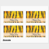 Wild Animal Tiger Stripe Hartelijk dank Rechthoekige Sticker (Vel)