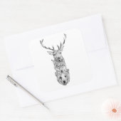 Wild Animal Trio Vierkante Sticker (Envelop)