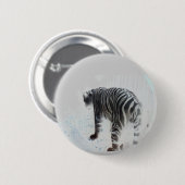 Wild Animal White Tiger Ronde Button 5,7 Cm (Voorkant /achterkant)