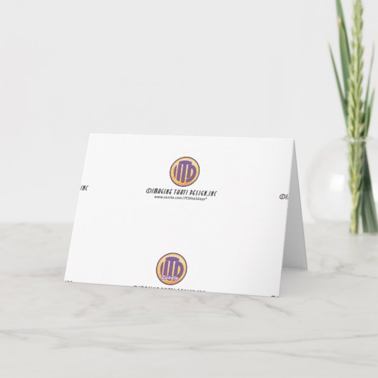 Wild Animal Zebra Hartelijk dank Bedankkaart (Achterkant)