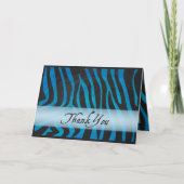 Wild Animal Zebra Hartelijk dank Bedankkaart (Voorkant)