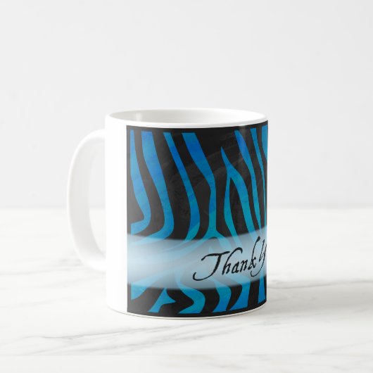 Wild Animal Zebra Hartelijk dank Koffiemok (Voorkant links)