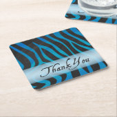 Wild Animal Zebra Pattern Dank je Kartonnen Onderzetters (Schuin)