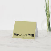 Wild Animals Initials Folded Thank You Card Bedankkaart (Achterkant)