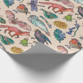 Wild Animals of Ireland Inpakpapier in Beige (Hoek)