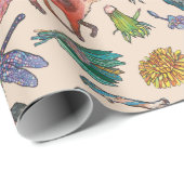 Wild Animals of Ireland Inpakpapier in Beige (Rol Hoek)