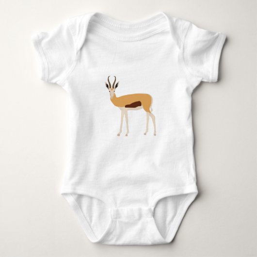 Wild Antelope Animal Illustratie Romper (Voorkant)
