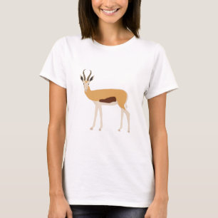 Wild Antelope Animal Illustratie T-shirt