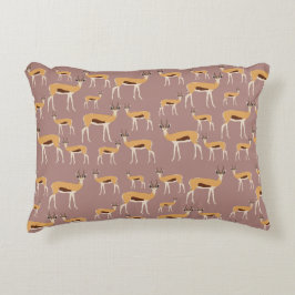 Wild Antelope Animal Pattern Accent Kussen