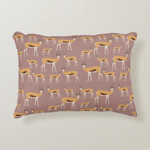Wild Antelope Animal Pattern Accent Kussen