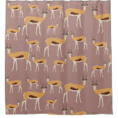 Wild Antelope Animal Pattern Douchegordijn (Voorkant)