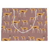 Wild Antelope Animal Pattern Groot Cadeauzakje (Voorkant)