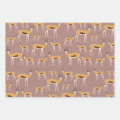 Wild Antelope Animal Pattern Inpakpapier Vel (Voorkant 2)